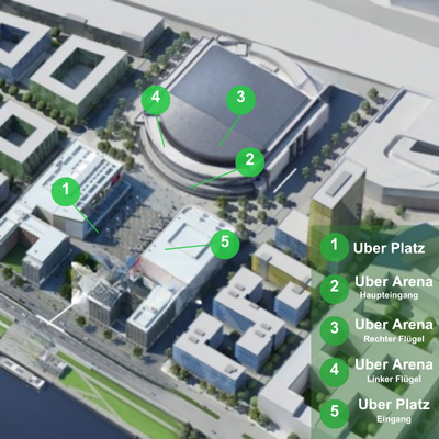 Uber Arena Werbung schalten.